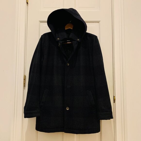 Vintage Burberry Wool Coat Women Size Large - Picture 1 of 16
